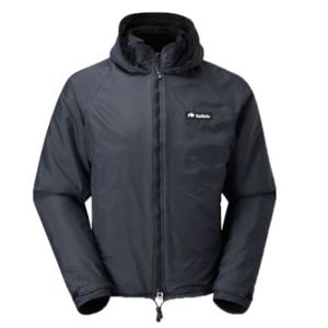 Buffalo Hooded Belay Jacket in Black
